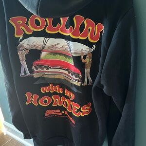 NWOT Cheech and Chong LLC Black Hoodie Size L